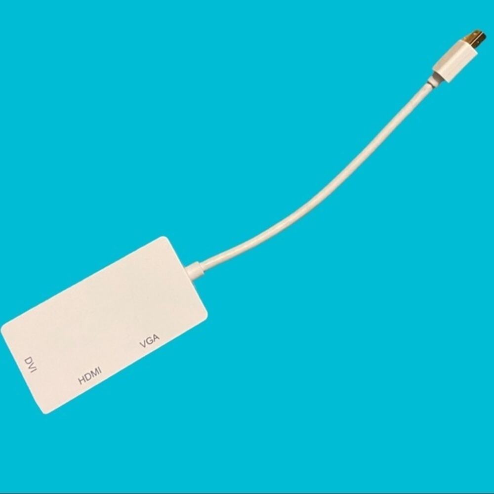 OMorc 3-in-1 Mini DisplayPort to DVI VGA DHMI TV adapter Thunderbolt Cable